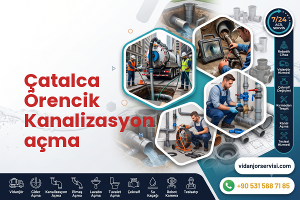 Çatalca Örencik Kanalizasyon açma