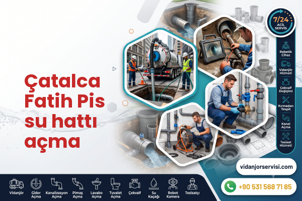 Çatalca Fatih Pis su hattı açma