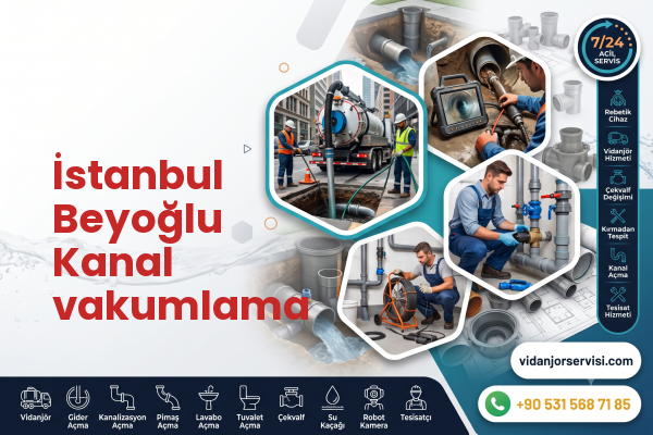 İstanbul Beyoğlu Kanal vakumlama