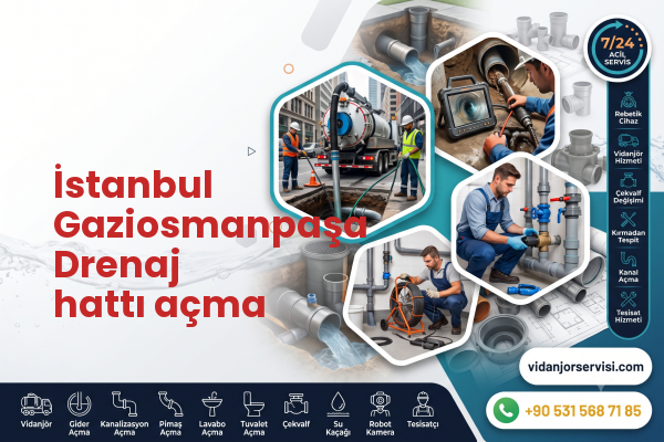 İstanbul Gaziosmanpaşa Drenaj hattı açma