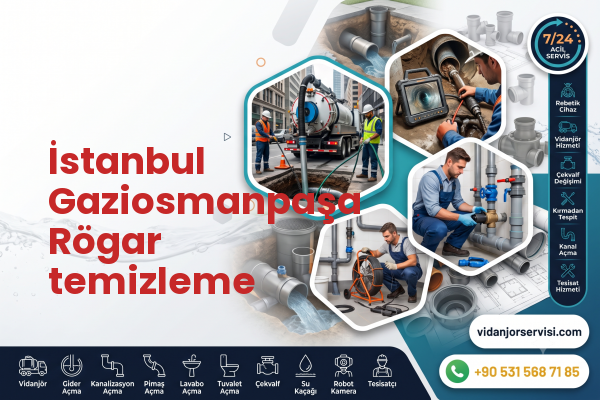 İstanbul Gaziosmanpaşa Rögar temizleme