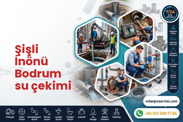 Şişli İnönü Bodrum su çekimi