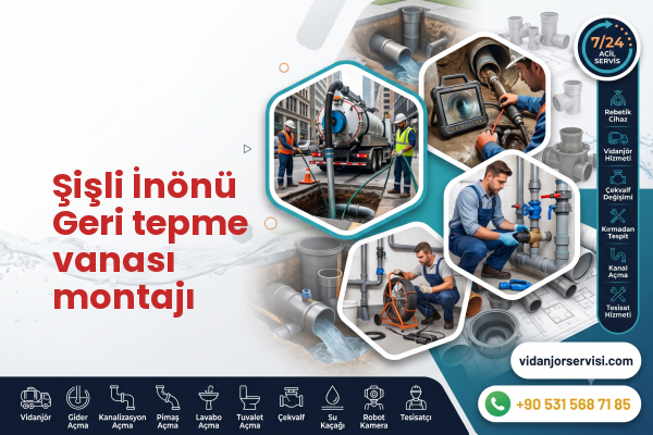 Şişli İnönü Geri tepme vanası montajı