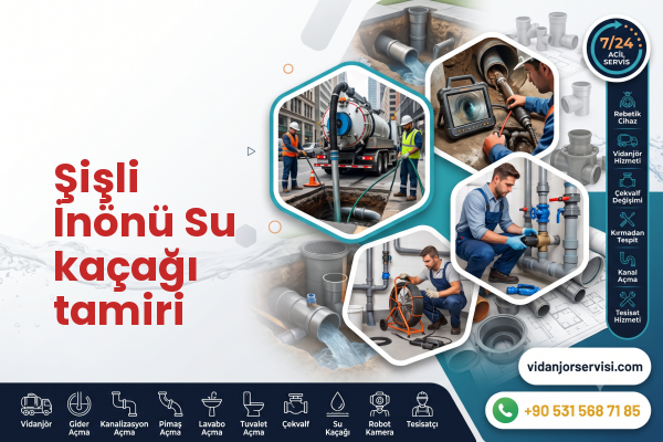 Şişli İnönü Su kaçağı tamiri
