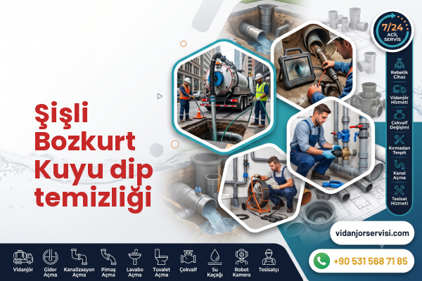Şişli Bozkurt Kuyu dip temizliği