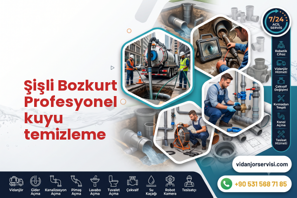 Şişli Bozkurt Profesyonel kuyu temizleme