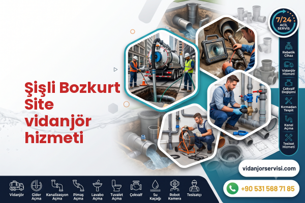 Şişli Bozkurt Site vidanjör hizmeti