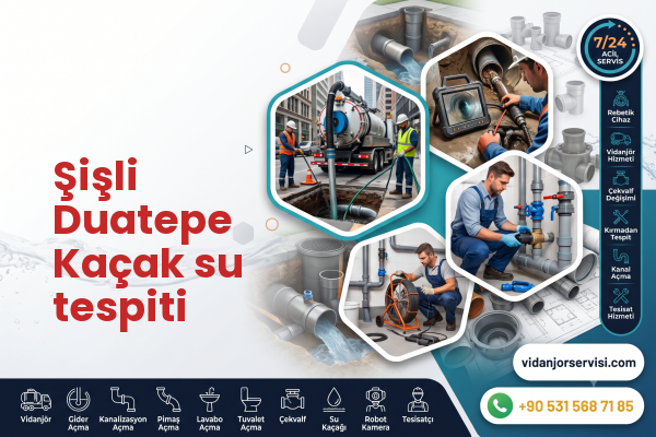 Şişli Duatepe Kaçak su tespiti