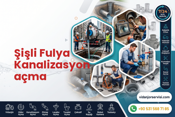 Şişli Fulya Kanalizasyon açma