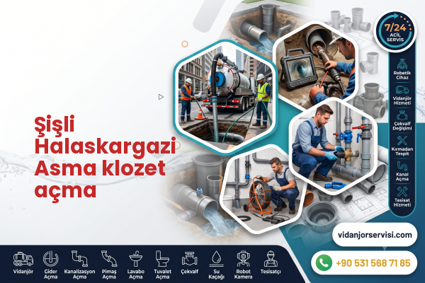Şişli Halaskargazi Asma klozet açma