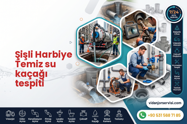 Şişli Harbiye Temiz su kaçağı tespiti
