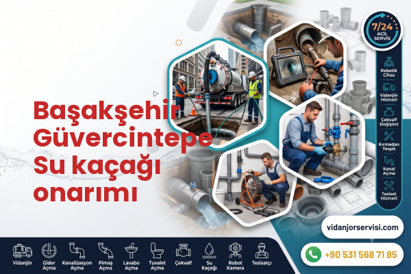 Başakşehir Güvercintepe Su kaçağı onarımı