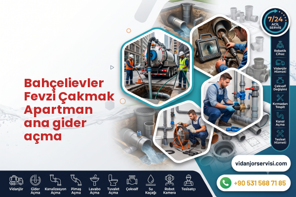 Bahçelievler Fevzi Çakmak Apartman ana gider açma