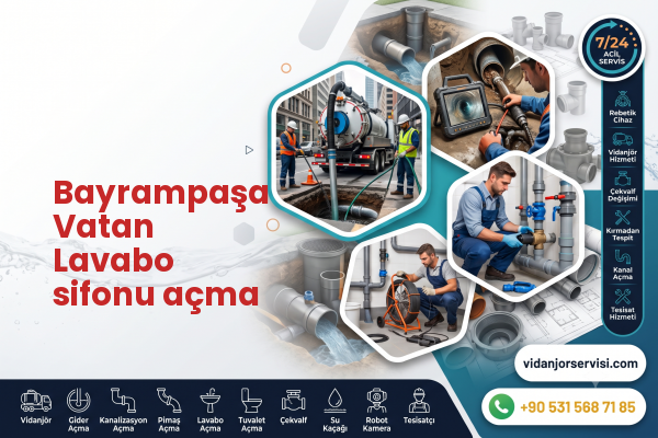 Bayrampaşa Vatan Lavabo sifonu açma