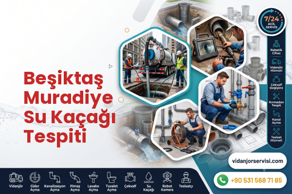 Beşiktaş Muradiye Su Kaçağı Tespiti