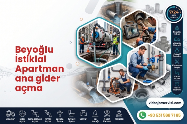 Beyoğlu İstiklal Apartman ana gider açma