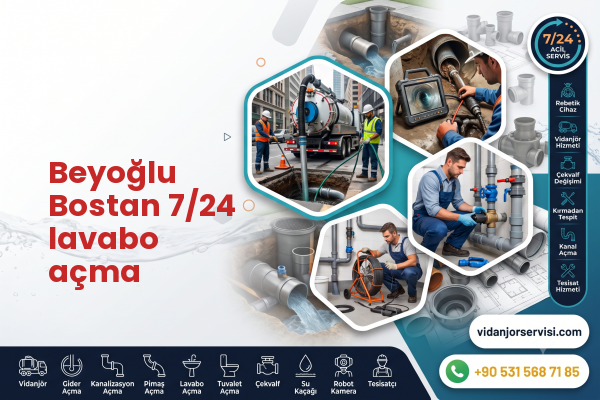 Beyoğlu Bostan 7/24 lavabo açma