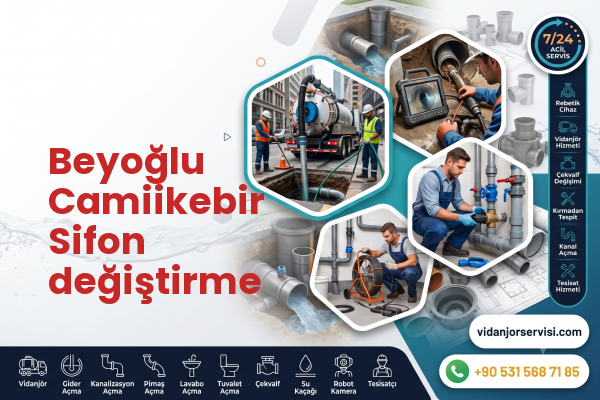 Beyoğlu Camiikebir Sifon değiştirme
