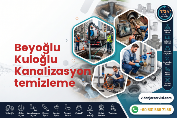 Beyoğlu Kuloğlu Kanalizasyon temizleme