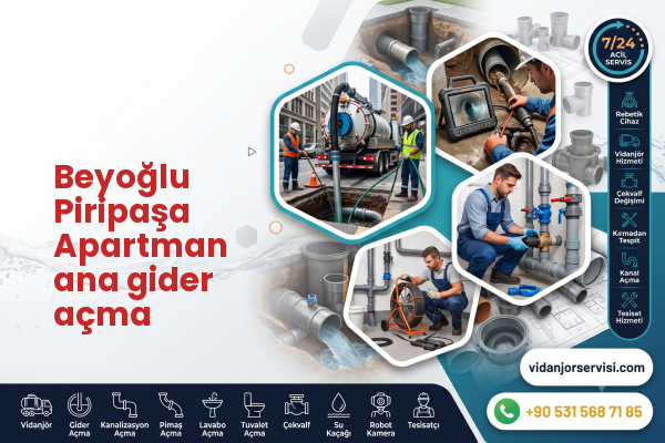Beyoğlu Piripaşa Apartman ana gider açma