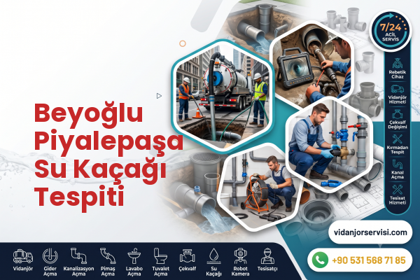 Beyoğlu Piyalepaşa Su Kaçağı Tespiti