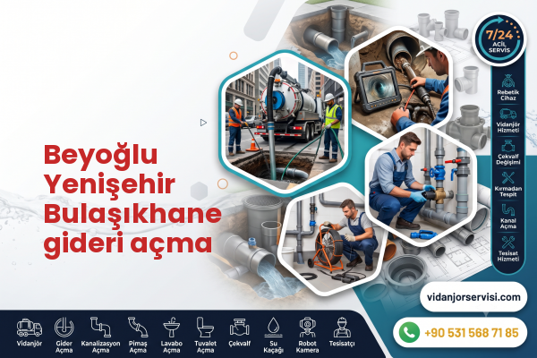 Beyoğlu Yenişehir Bulaşıkhane gideri açma