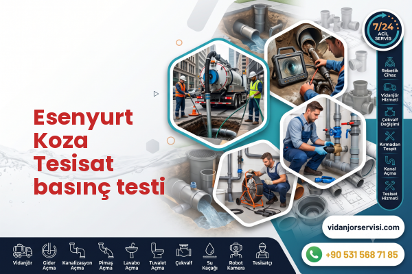 Esenyurt Koza Tesisat basınç testi