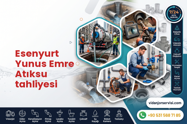 Esenyurt Yunus Emre Atıksu tahliyesi