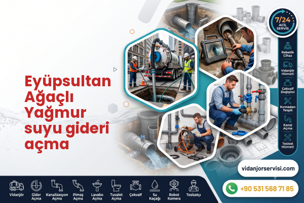 Eyüpsultan Ağaçlı Yağmur suyu gideri açma