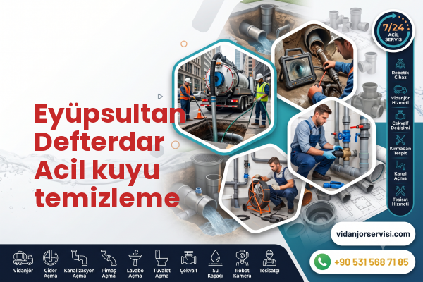 Eyüpsultan Defterdar Acil kuyu temizleme