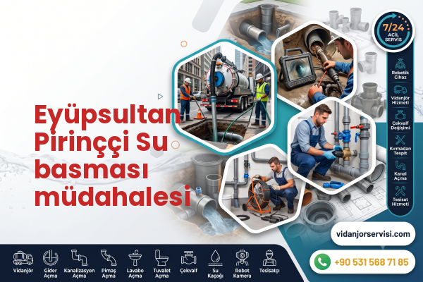 Eyüpsultan Pirinççi Su basması müdahalesi