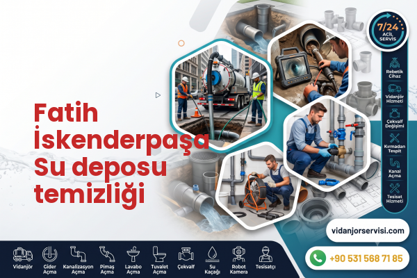 Fatih İskenderpaşa Su deposu temizliği