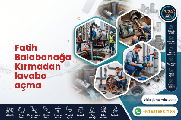 Fatih Balabanağa Kırmadan lavabo açma