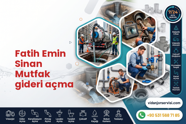 Fatih Emin Sinan Mutfak gideri açma