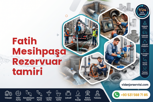 Fatih Mesihpaşa Rezervuar tamiri