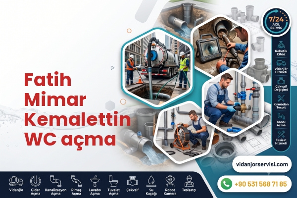 Fatih Mimar Kemalettin WC açma