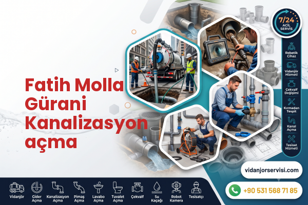 Fatih Molla Gürani Kanalizasyon açma