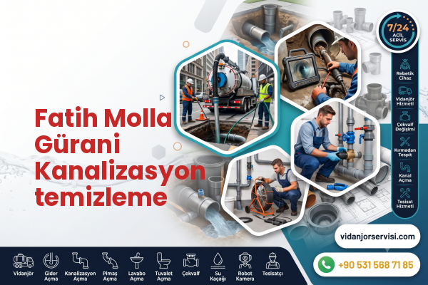 Fatih Molla Gürani Kanalizasyon temizleme