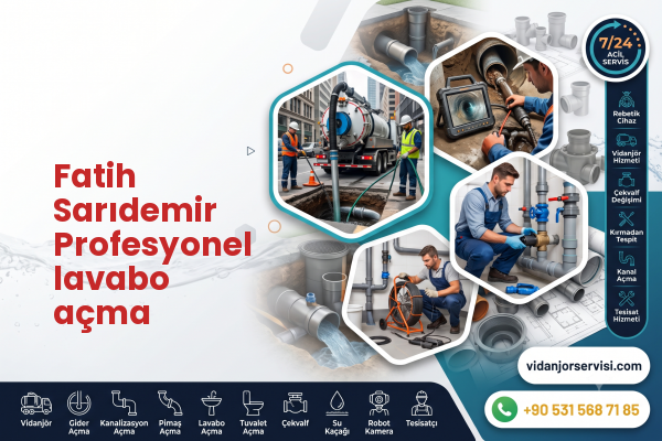 Fatih Sarıdemir Profesyonel lavabo açma