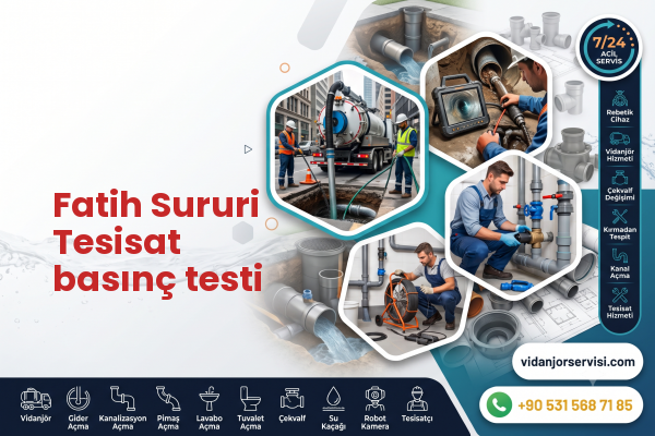 Fatih Sururi Tesisat basınç testi