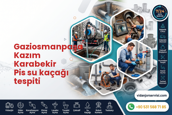 Gaziosmanpaşa Kazım Karabekir Pis su kaçağı tespiti