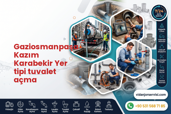 Gaziosmanpaşa Kazım Karabekir Yer tipi tuvalet açma