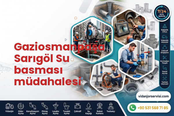 Gaziosmanpaşa Sarıgöl Su basması müdahalesi