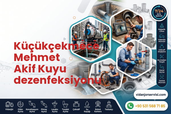 Küçükçekmece Mehmet Akif Kuyu dezenfeksiyonu