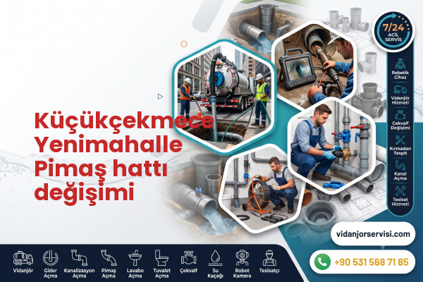 Küçükçekmece Yenimahalle Pimaş hattı değişimi