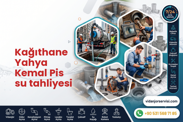 Kağıthane Yahya Kemal Pis su tahliyesi
