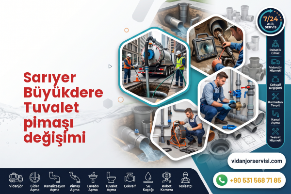 Sarıyer Büyükdere Tuvalet pimaşı değişimi