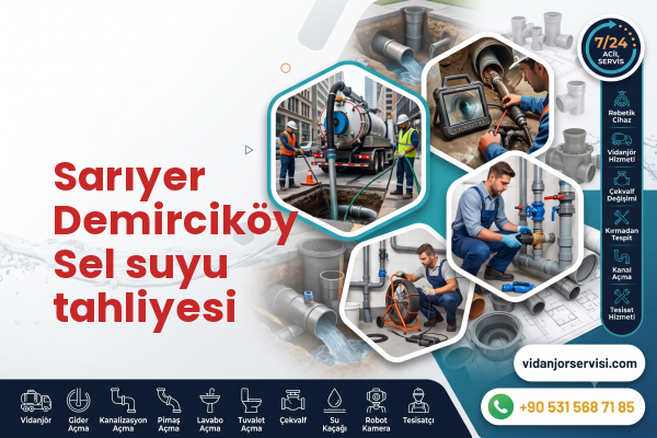 Sarıyer Demirciköy Sel suyu tahliyesi