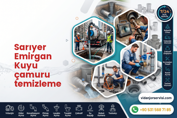 Sarıyer Emirgan Kuyu çamuru temizleme