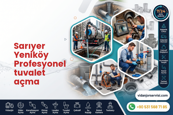 Sarıyer Yeniköy Profesyonel tuvalet açma